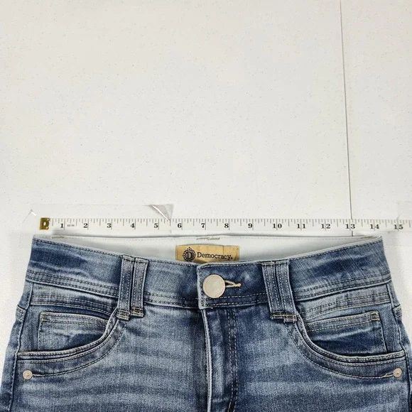 Democracy Ab Technology Slim straight Leg Jeans Blue Medium Wash Womens Size 2 - Picture 3 of 9